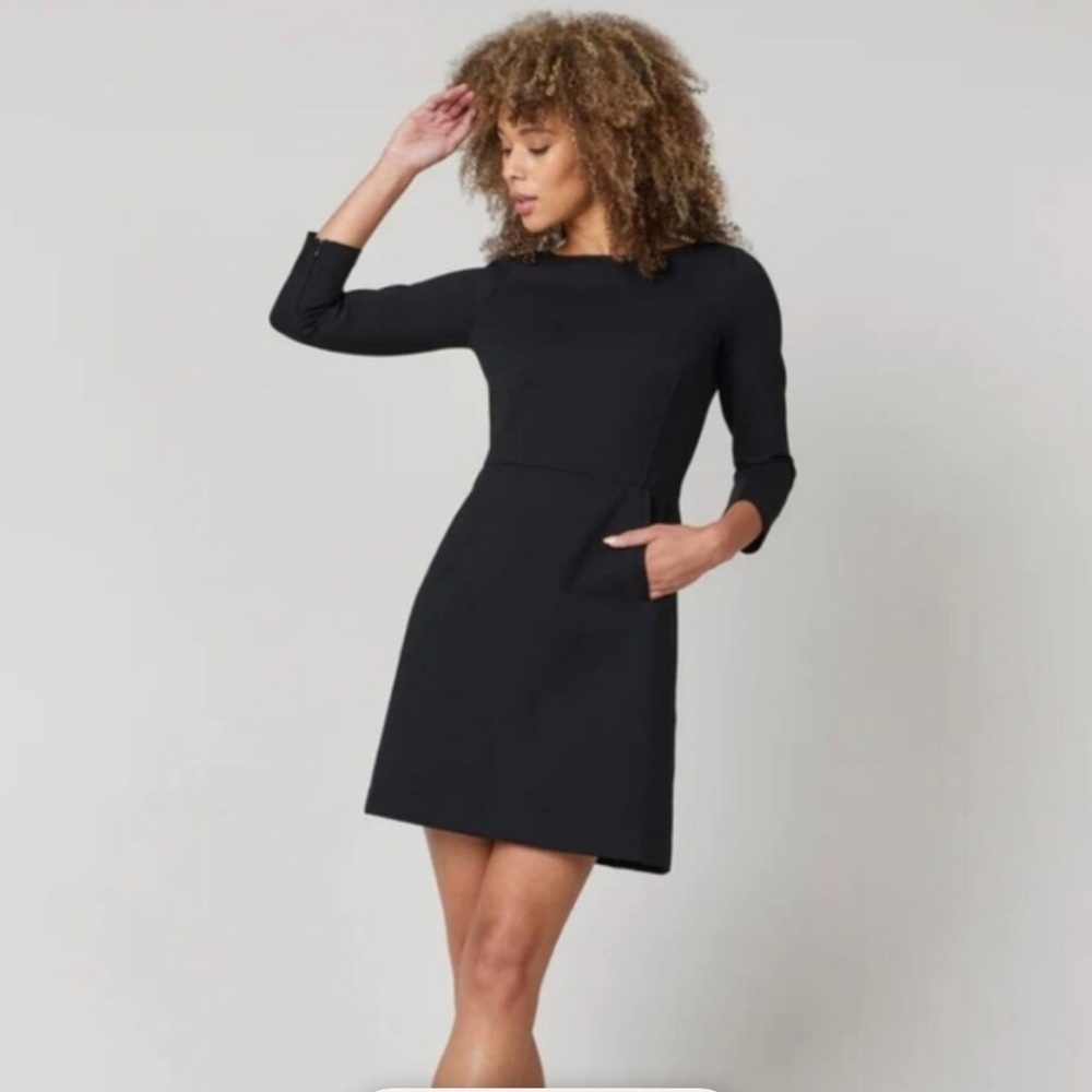 SPANX Black perfect shift Mini Dress size S